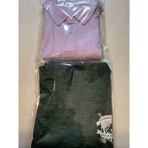 2 Items 1 Badger Sport Mens XL Green 1/4 Zip Alabama Veteran War On The Greens.
